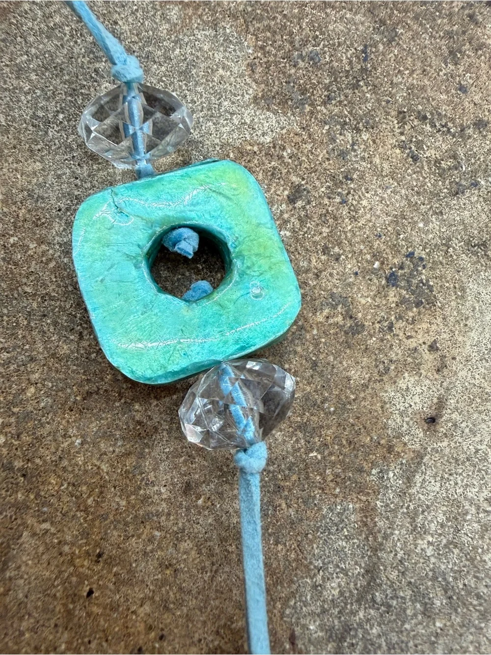 Turquoise Green Shell Bead Necklace - Women's Jewelry